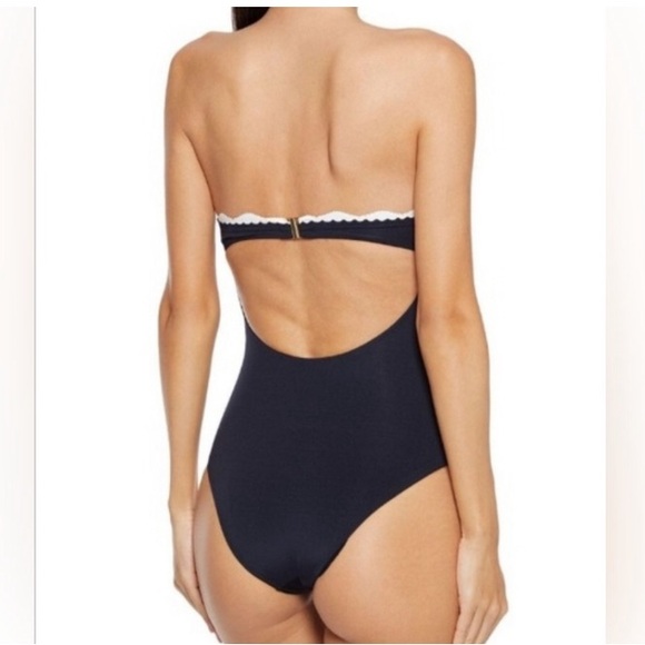 🩱Stella McCartney Scalloped Bandeau One Piece Swimsuit - Picture 2 of 5